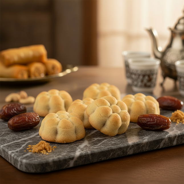 Kekse (Mamoul) mit Dattelfüllung