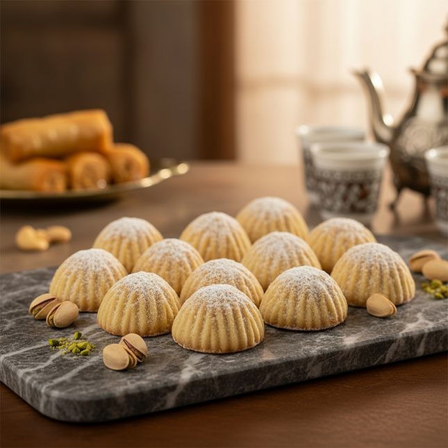 Kekse (Mamoul) mit Pistazienfüllung